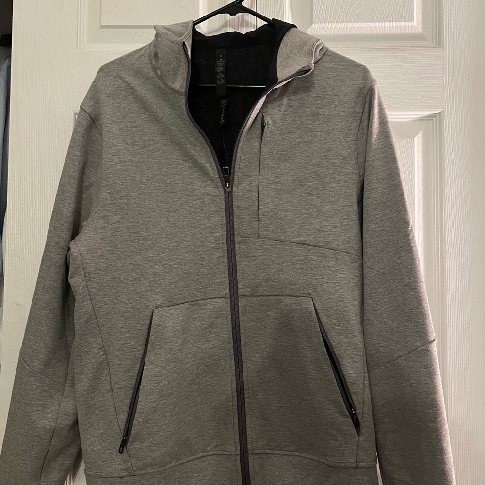 Lululemon Medium grey full zip hoodie
